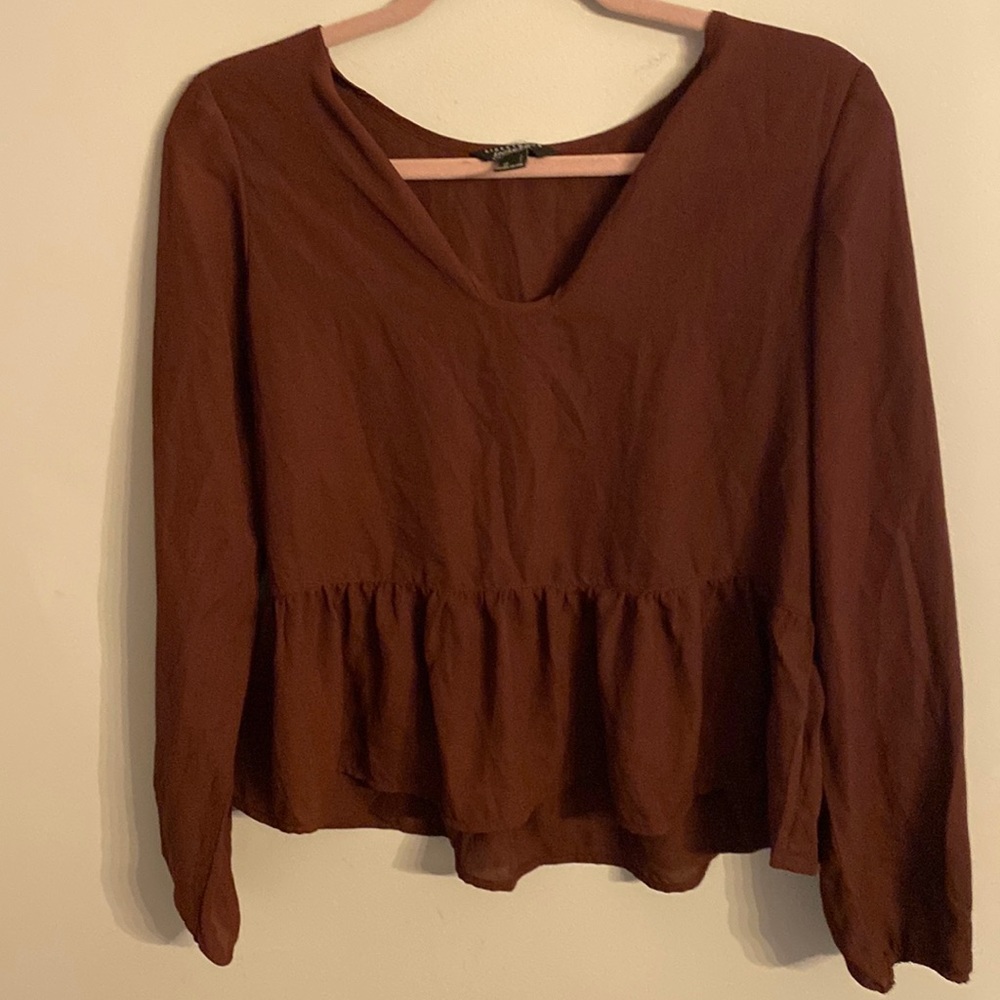 ⭐️2/$10 - Maroon Blouse